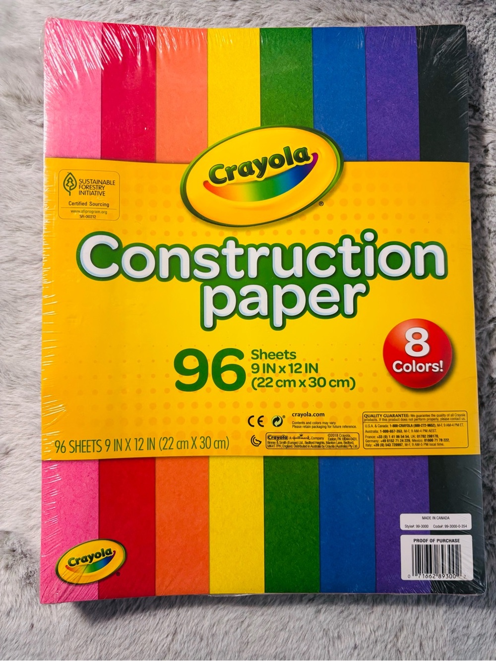 Crayola Construction Paper 8-Color Pack - Multicolor